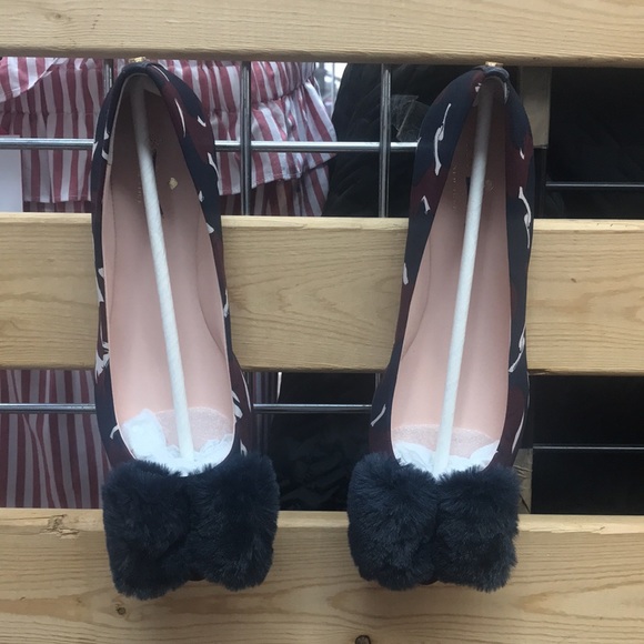 NWT,Kate Spade
Multicolor Ellen Fur Bow,navy multi - Picture 3 of 17